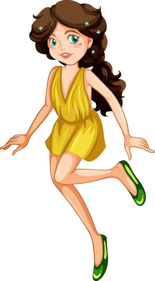 hada de la belleza sobre un fondo blanco vector