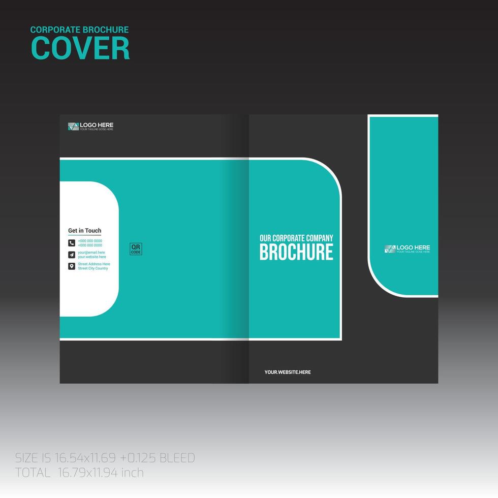brochure cover for any kind of use vector