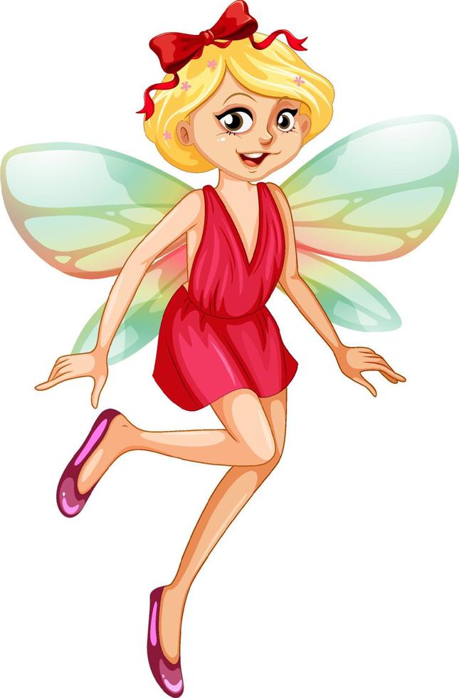 Beauty fairy on a white background vector