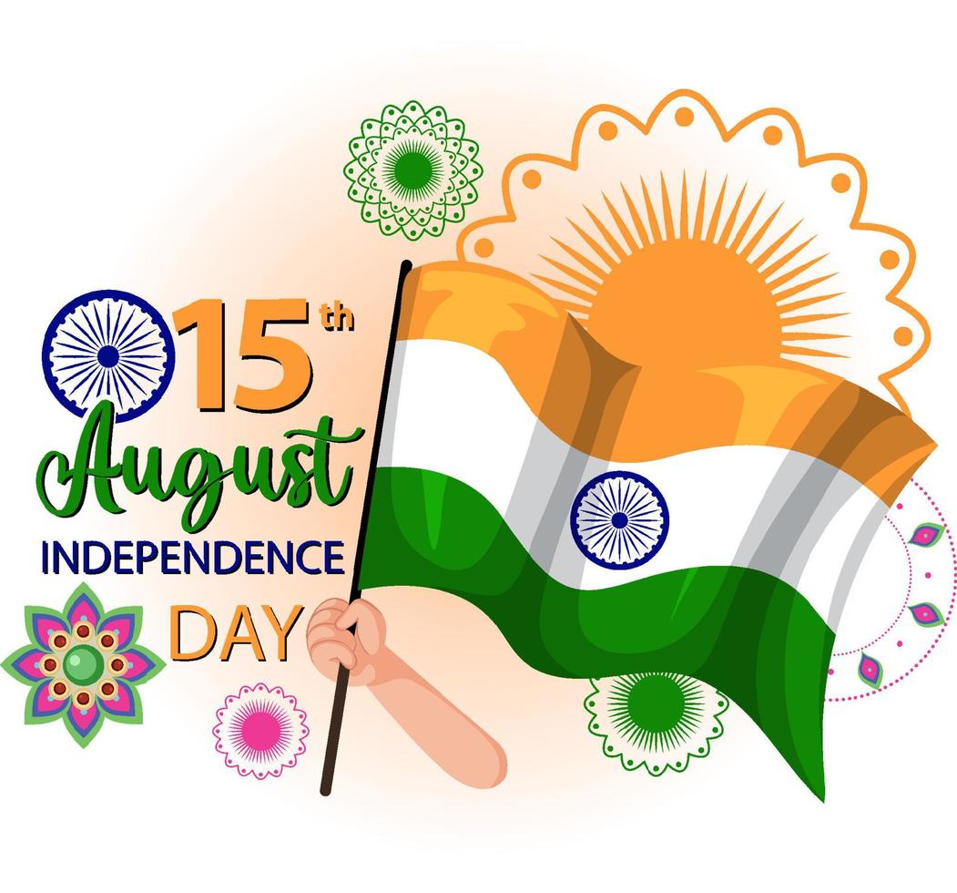India Independence Day Poster vector