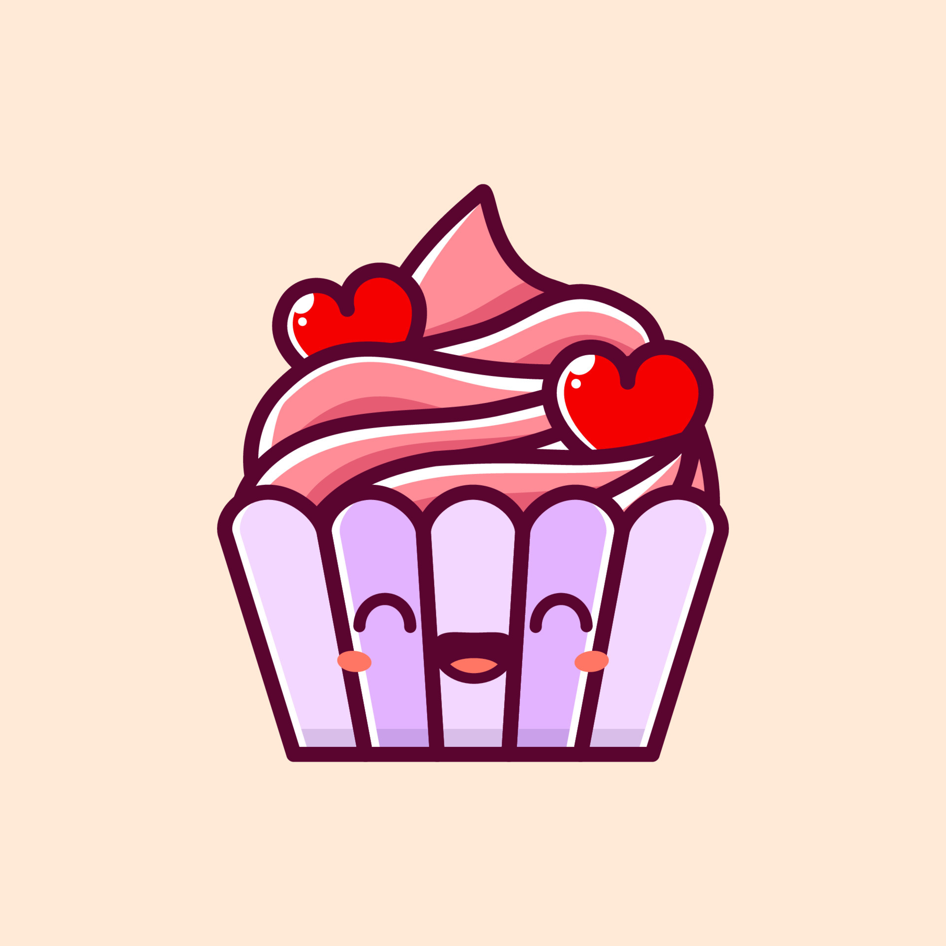 cute cartoon of happy cupcake smile 7106370 Vector Art at Vecteezy cute cartoon of happy cupcake smile 7106370 Vector Art at Vecteezy