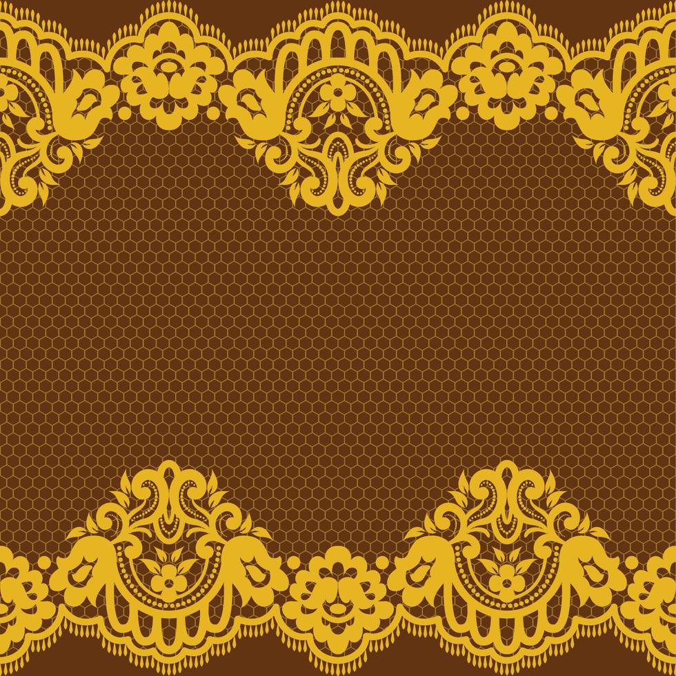 Vertical Seamless pattern lace. vector