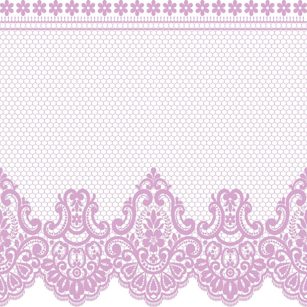 Vertical Seamless pattern lace. vector