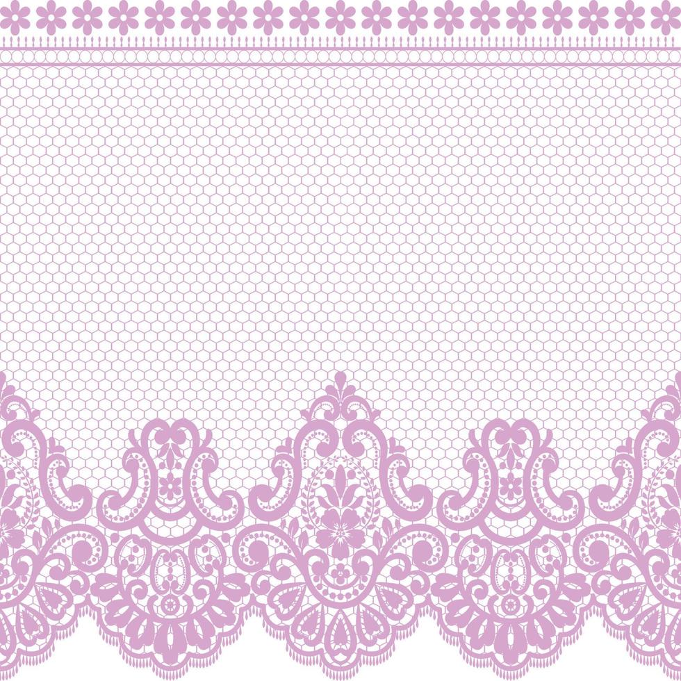 Vertical Seamless pattern lace. vector