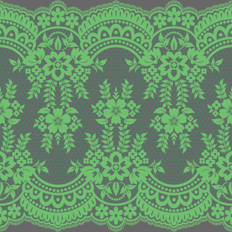 Vertical Seamless pattern lace. vector