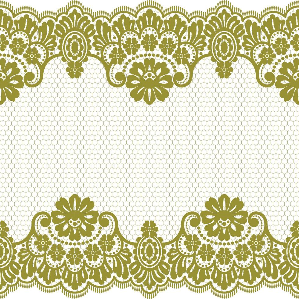 Vertical Seamless pattern lace. vector