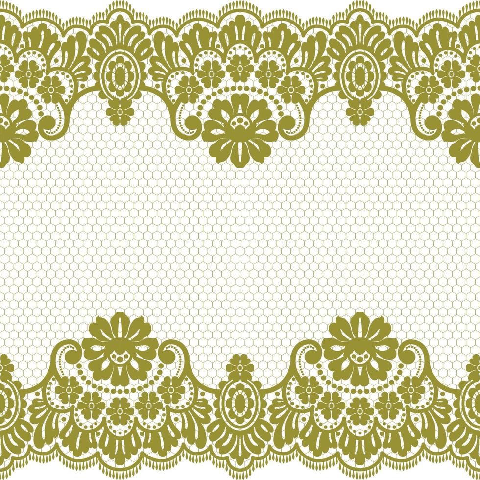 Vertical Seamless pattern lace. vector