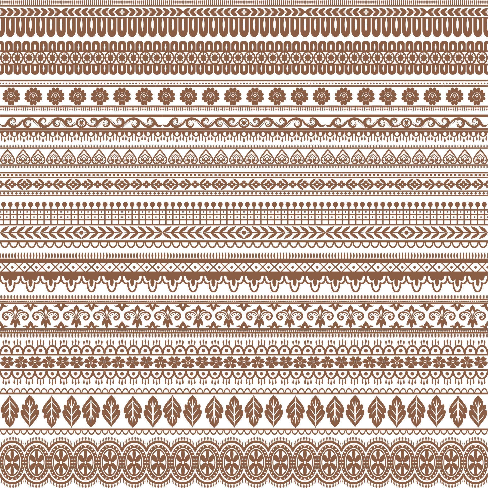 lace ornaments set 7106569 Vector Art at Vecteezy