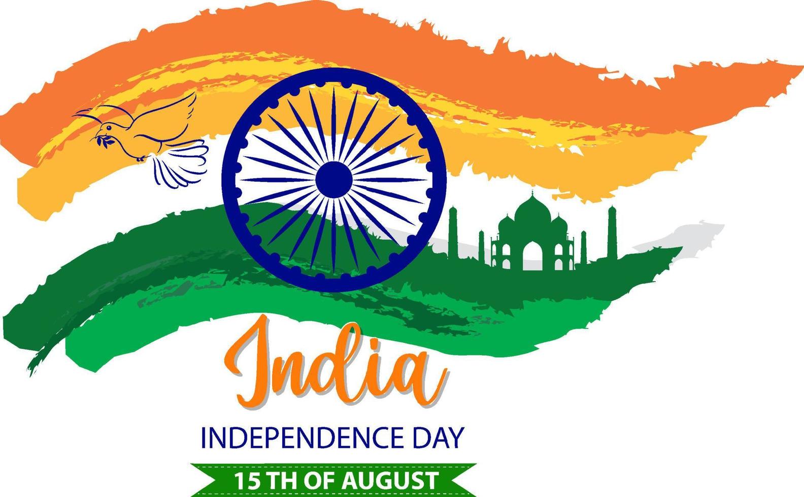 India Independence Day Poster vector