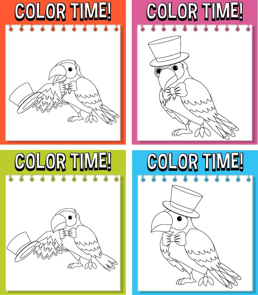 Colouring worksheet for student vector