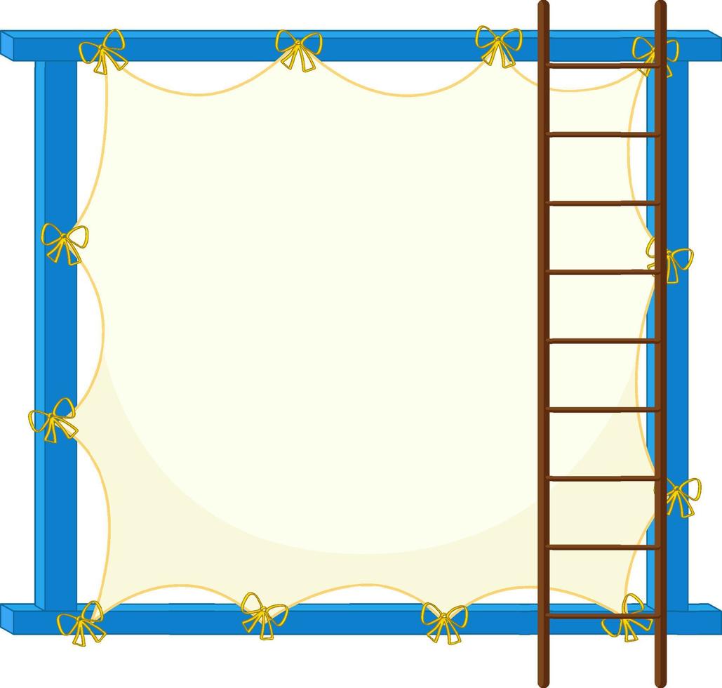 Board template with blue frame vector