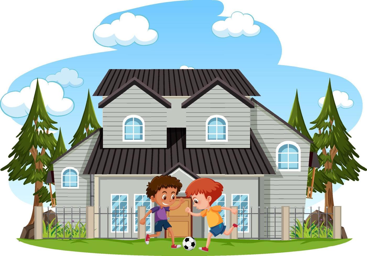 Isolated scene with people cartoon character vector