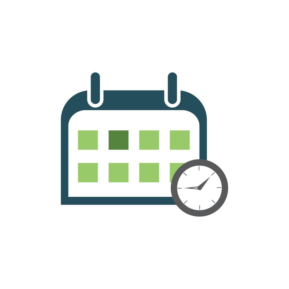 Calendar time icon vector deadline illustration  event reminder symbol background