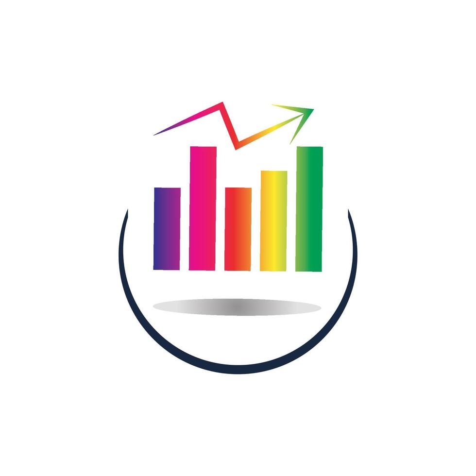 Graph Icon in trendy flat style isolated on white . Chart bar symbol for your web site design  logo  app  UI. vector