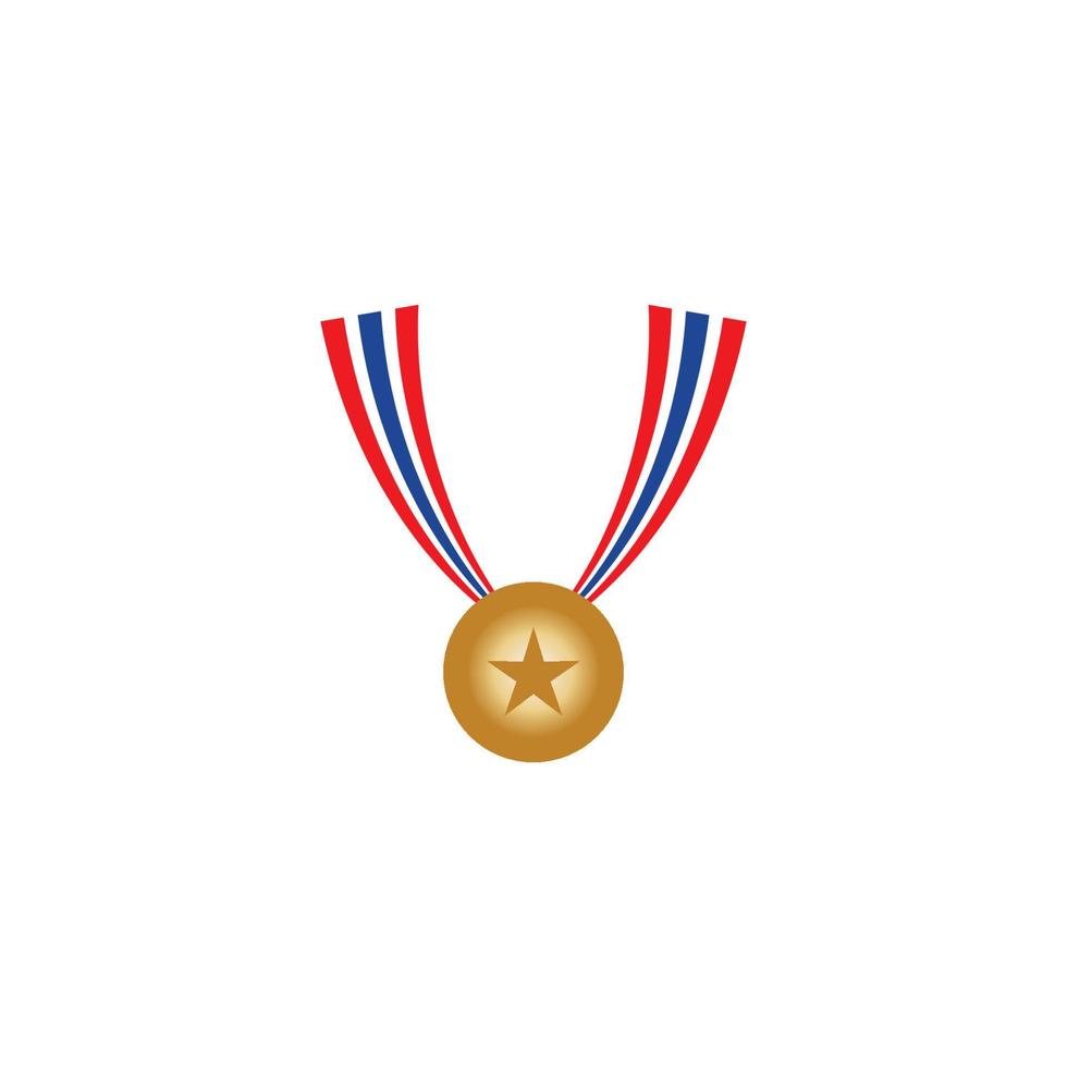 Medal icon vector background template illustration