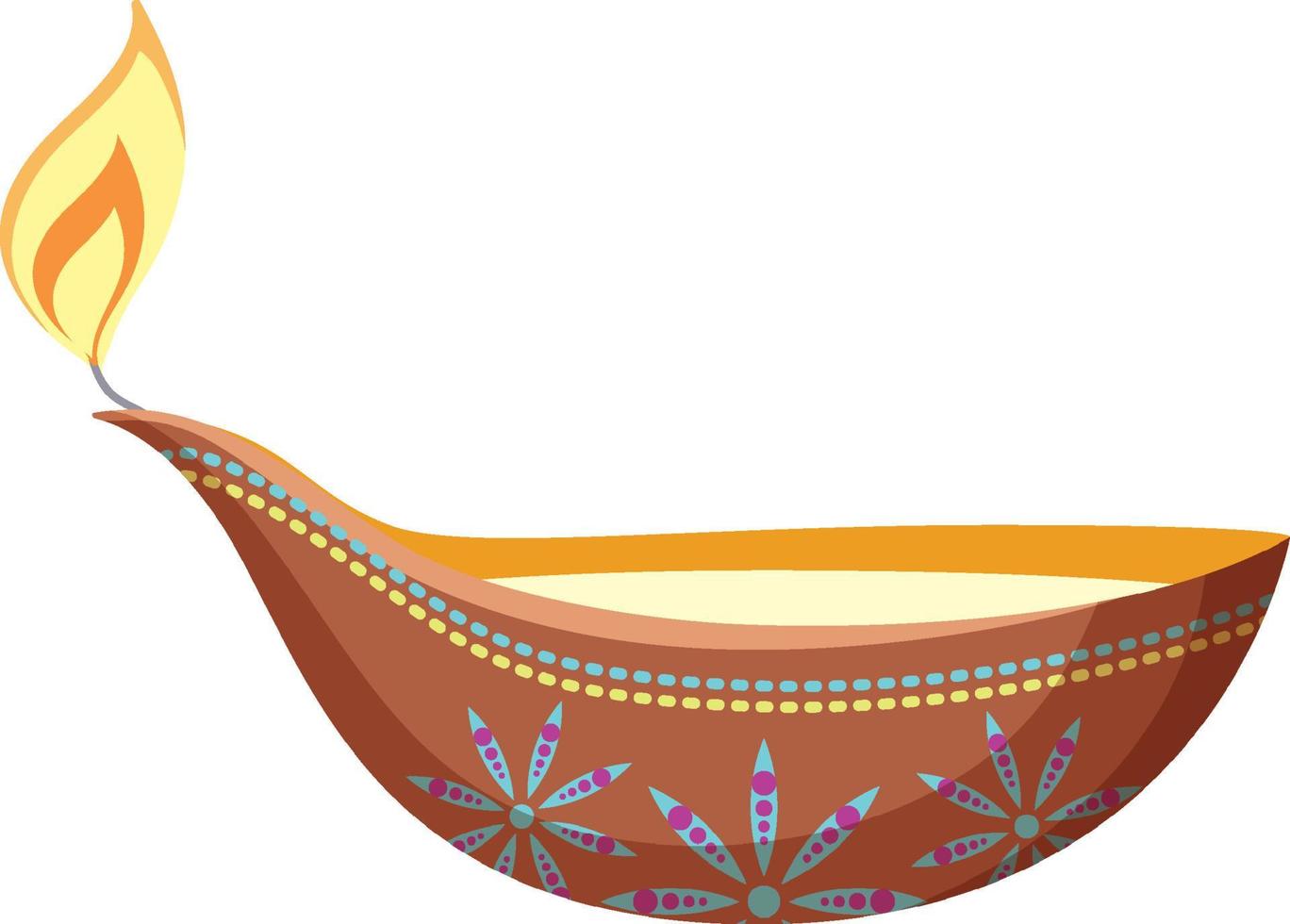 Candle in the bowl vector