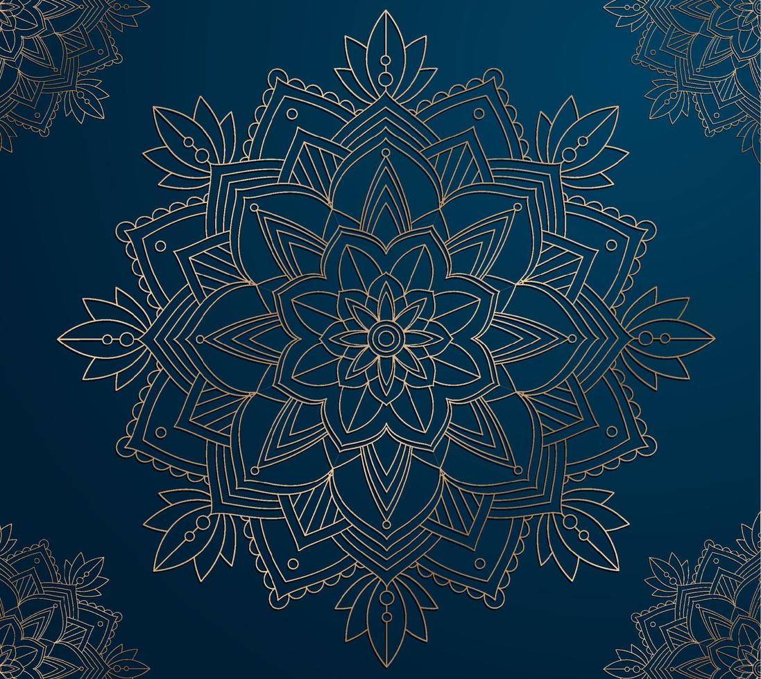 Beautiful mandala background template vector