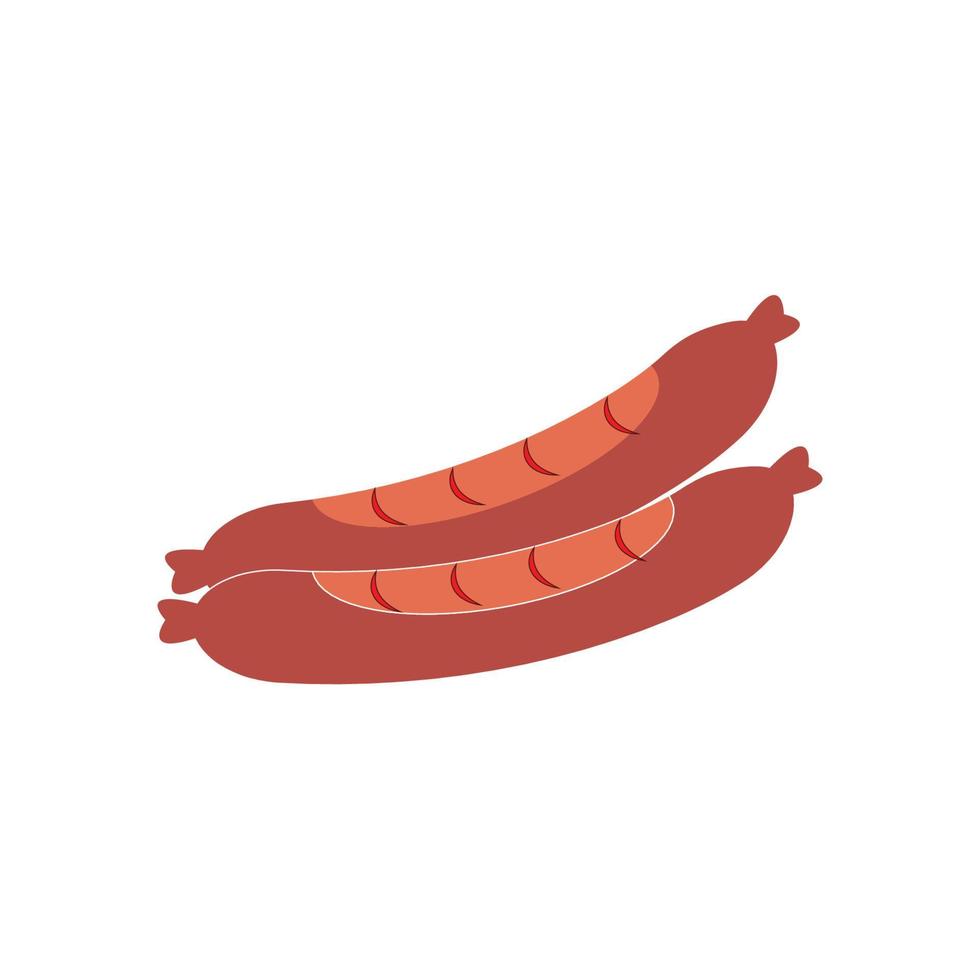 Sausage Icon Illustration vector background 7107227 Vector Art at Vecteezy