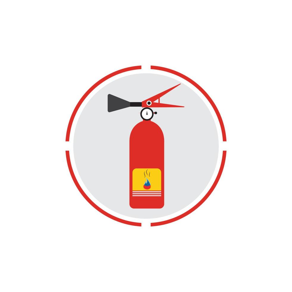 Fire extinguisher icon, protection equipment,emergency sign,safety symbol vector