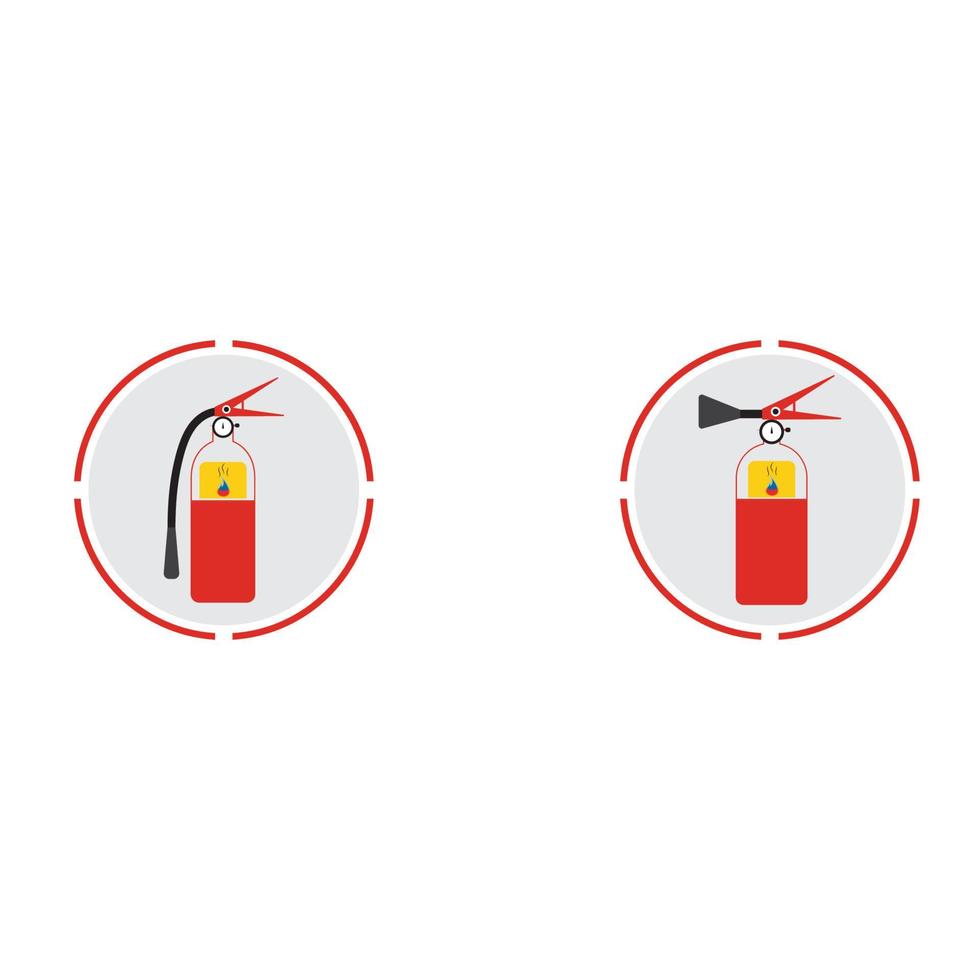 Fire extinguisher icon, protection equipment,emergency sign,safety symbol vector