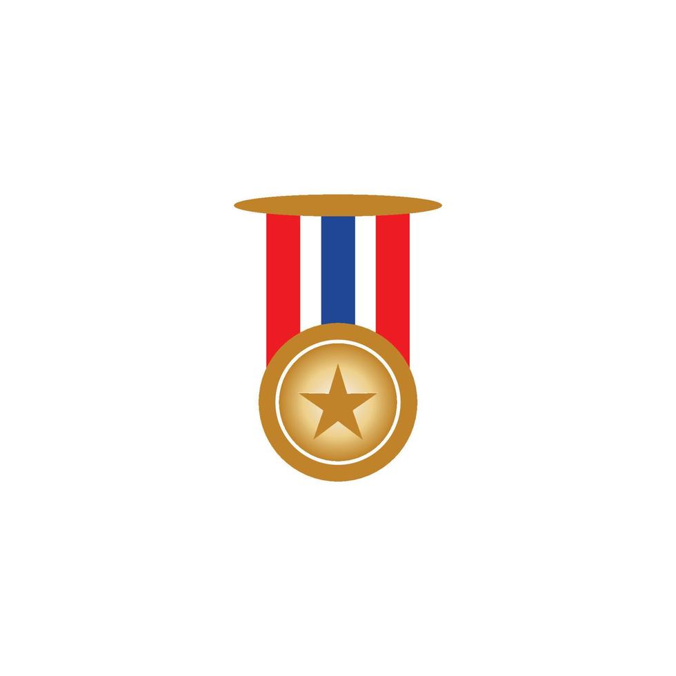 Medal icon vector background template illustration