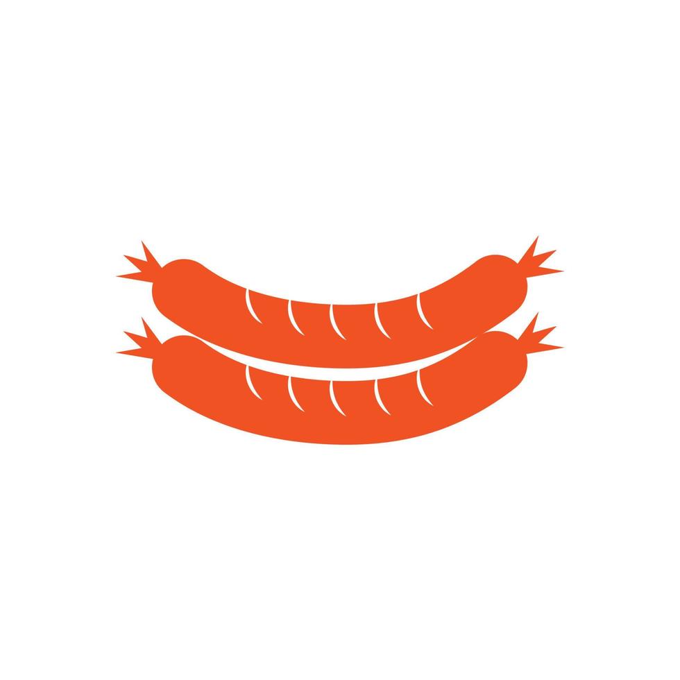 Sausage Icon Illustration vector background