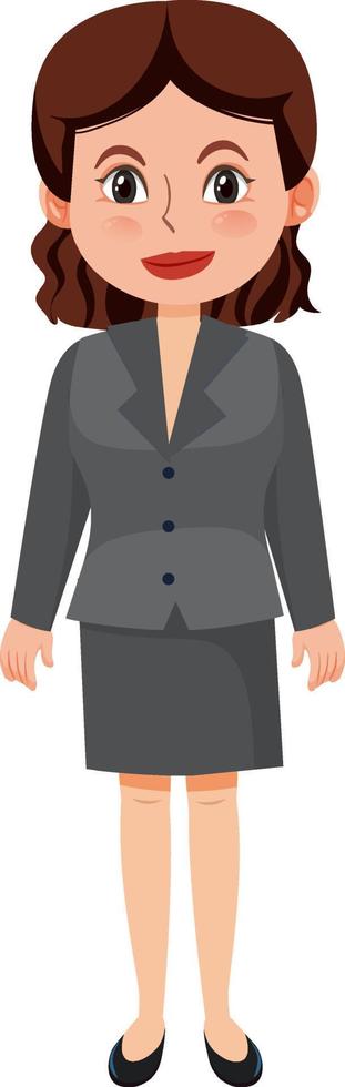 Businesswoman with happy face vector