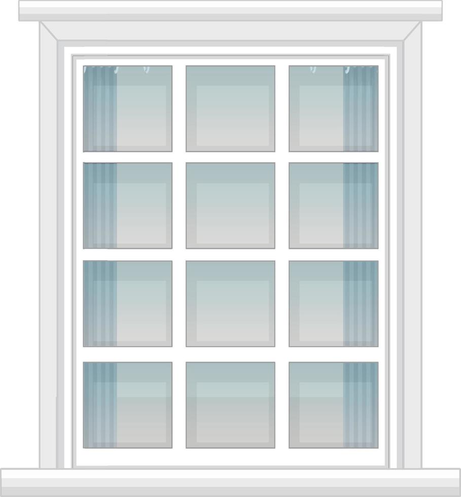 A window for apartment building or house facade vector