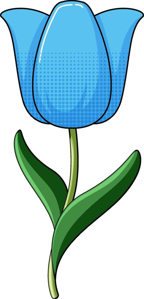 Simple flower on white background vector