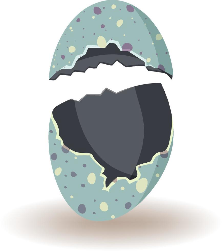 romper huevos sobre fondo blanco vector