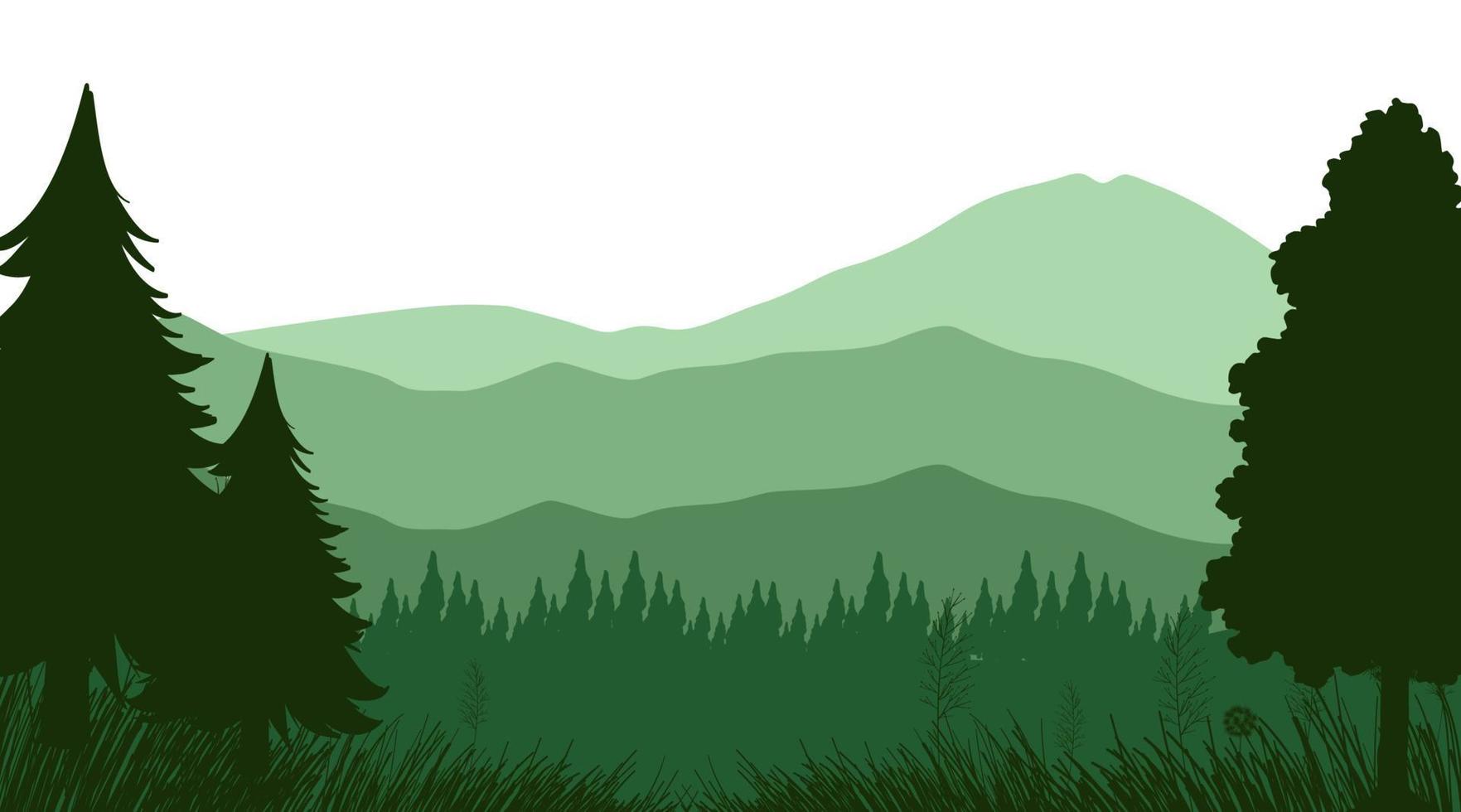 Silhouette shadow of forest scene 7107841 Vector Art at Vecteezy