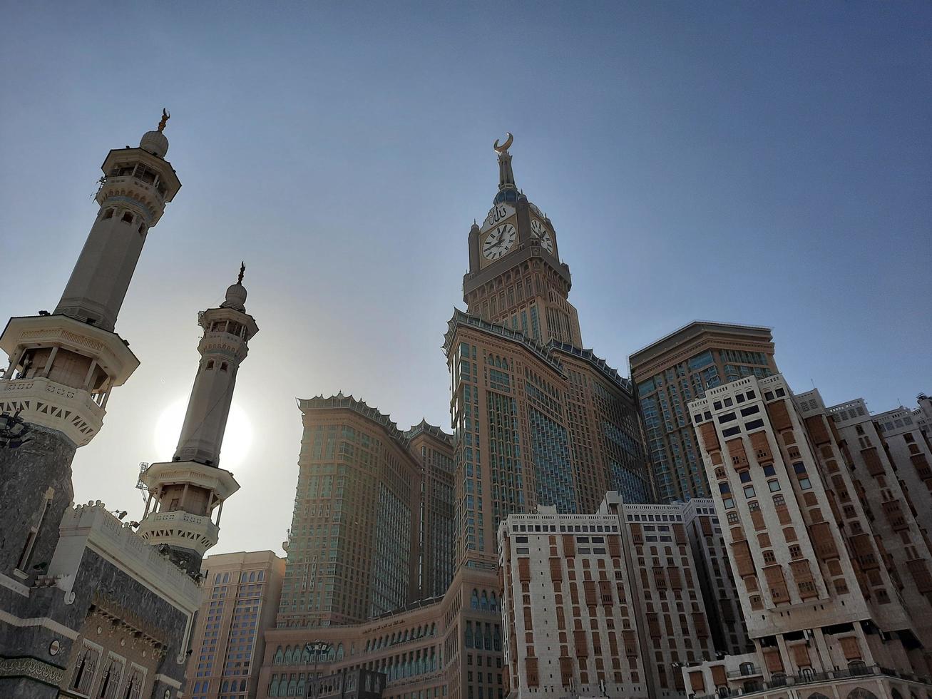 Makkah, Saudi Arabia, 2021 - Beautiful View of The Makkah Royal Clock Tower photo
