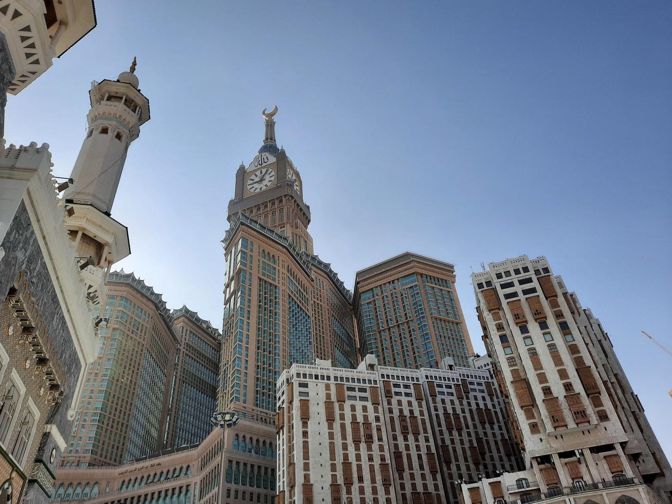 Makkah, Saudi Arabia, 2021 - Beautiful View of The Makkah Royal Clock Tower photo