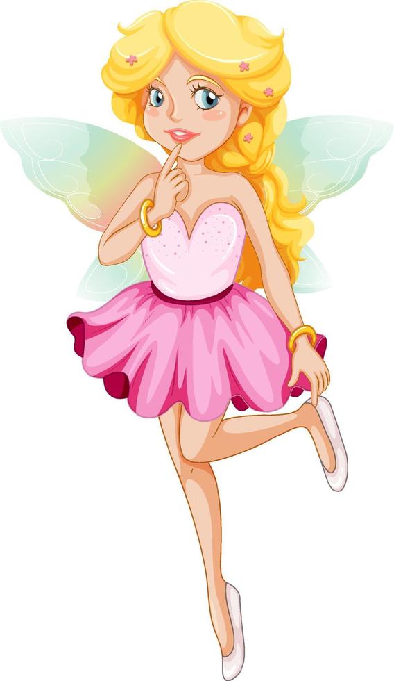 Beautiful fairy girl cartoon character vector
