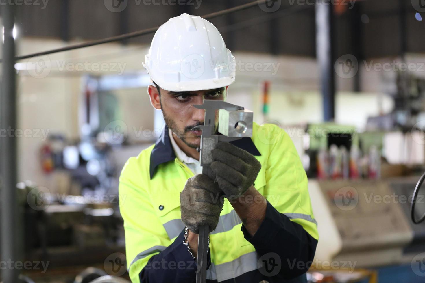 Professional men engineer worker skills quality, maintenance, training industry factory worker , warehouse Workshop for factory operators, mechanical engineering team production. photo