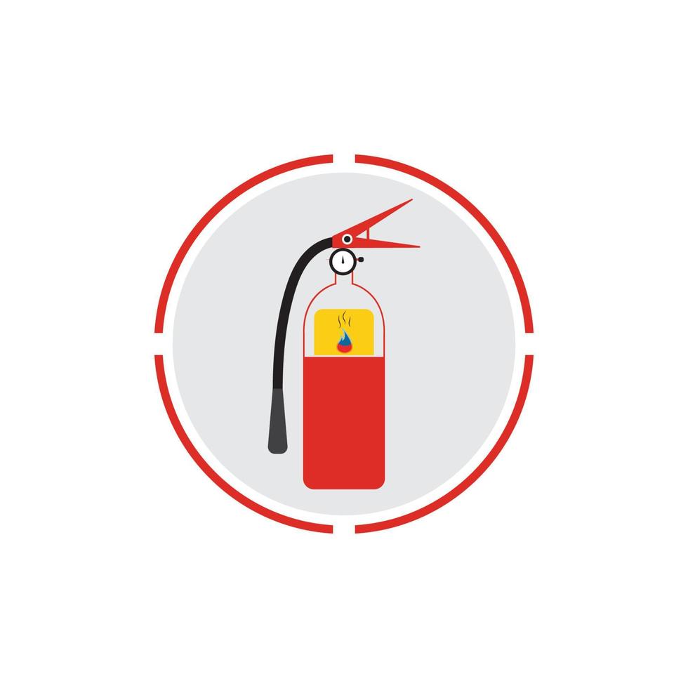 Fire extinguisher icon, protection equipment,emergency sign,safety symbol vector