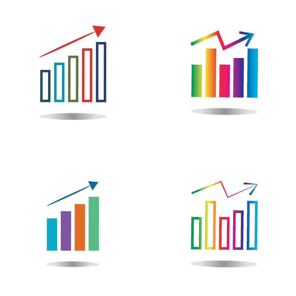 icono de gráfico en un moderno estilo plano aislado en blanco. símbolo de barra de gráfico para la interfaz de usuario de la aplicación del logotipo de diseño de su sitio web. vector