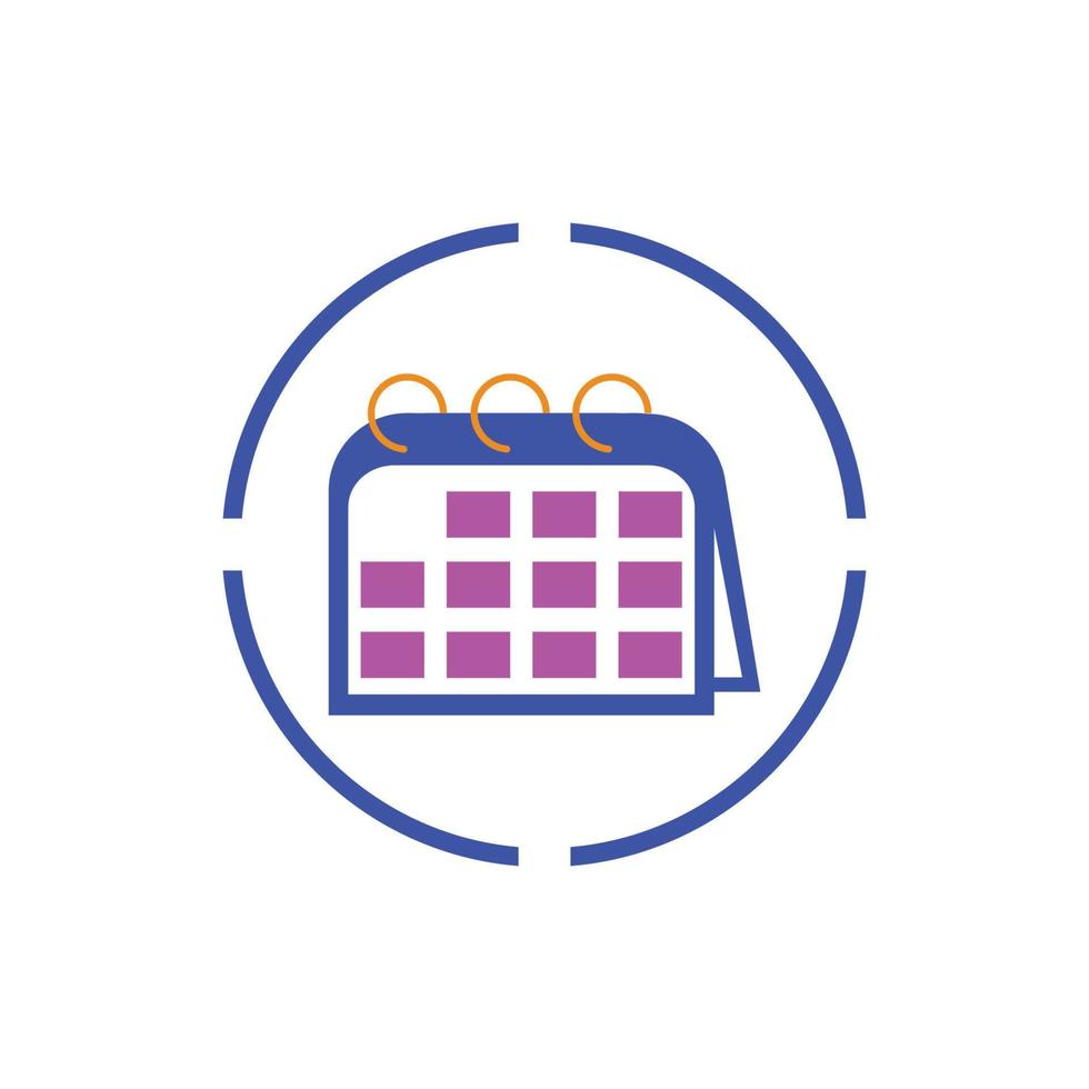 Calendar icon illustration vector background