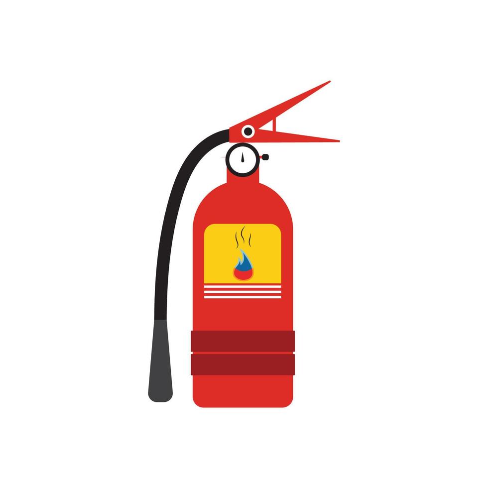 icono de extintor de incendios, equipo de protección, señal de emergencia, símbolo de seguridad vector
