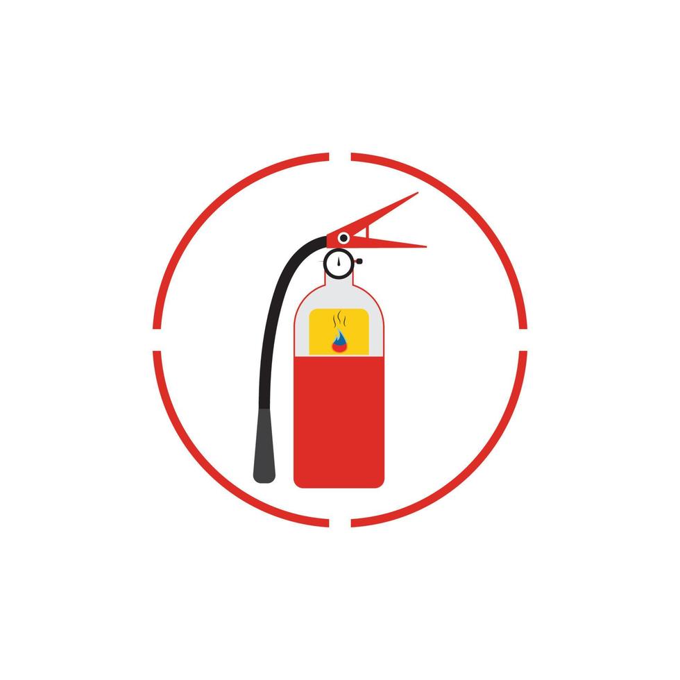 Fire extinguisher icon, protection equipment,emergency sign,safety symbol vector