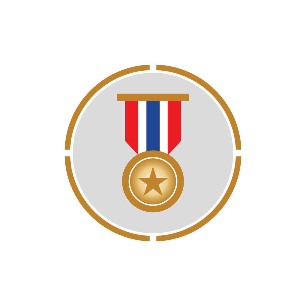 Medal icon vector background template illustration