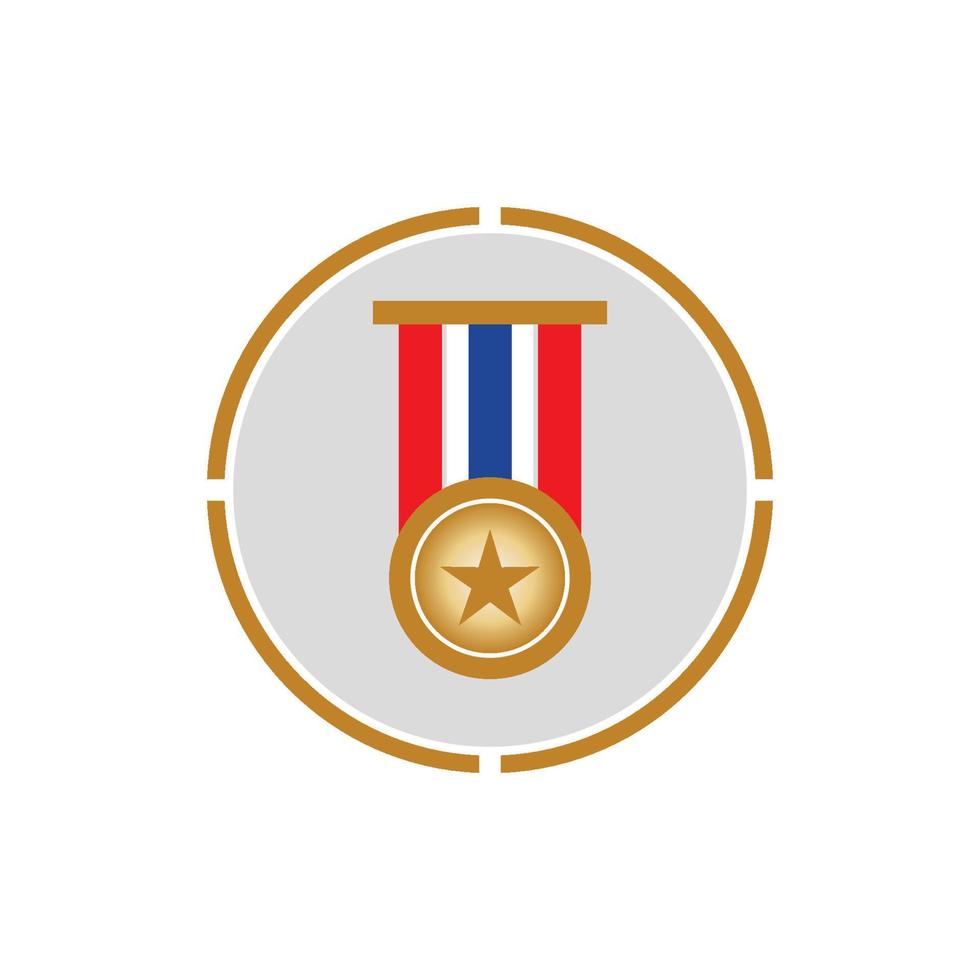 Medal icon vector background template illustration