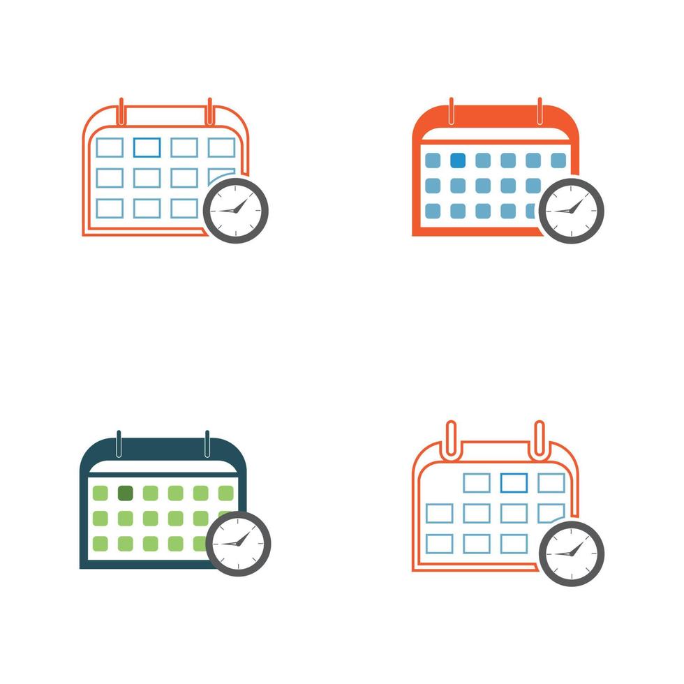 Calendar time icon vector deadline illustration  event reminder symbol background