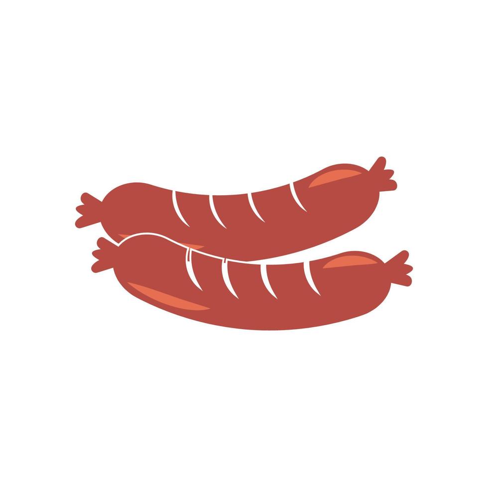 Sausage Icon Illustration vector background 7108857 Vector Art at Vecteezy