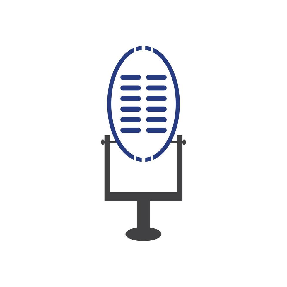 Microphone symbol design icon vector background