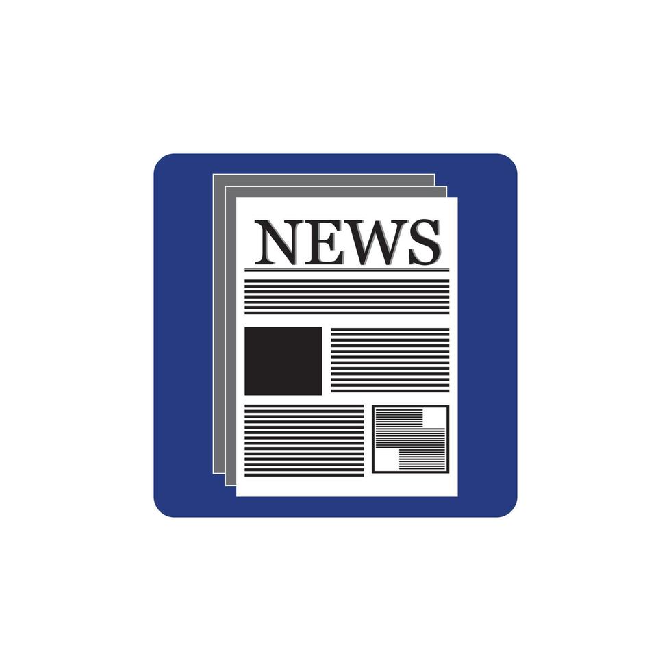 Newspaper icon vector symbol background