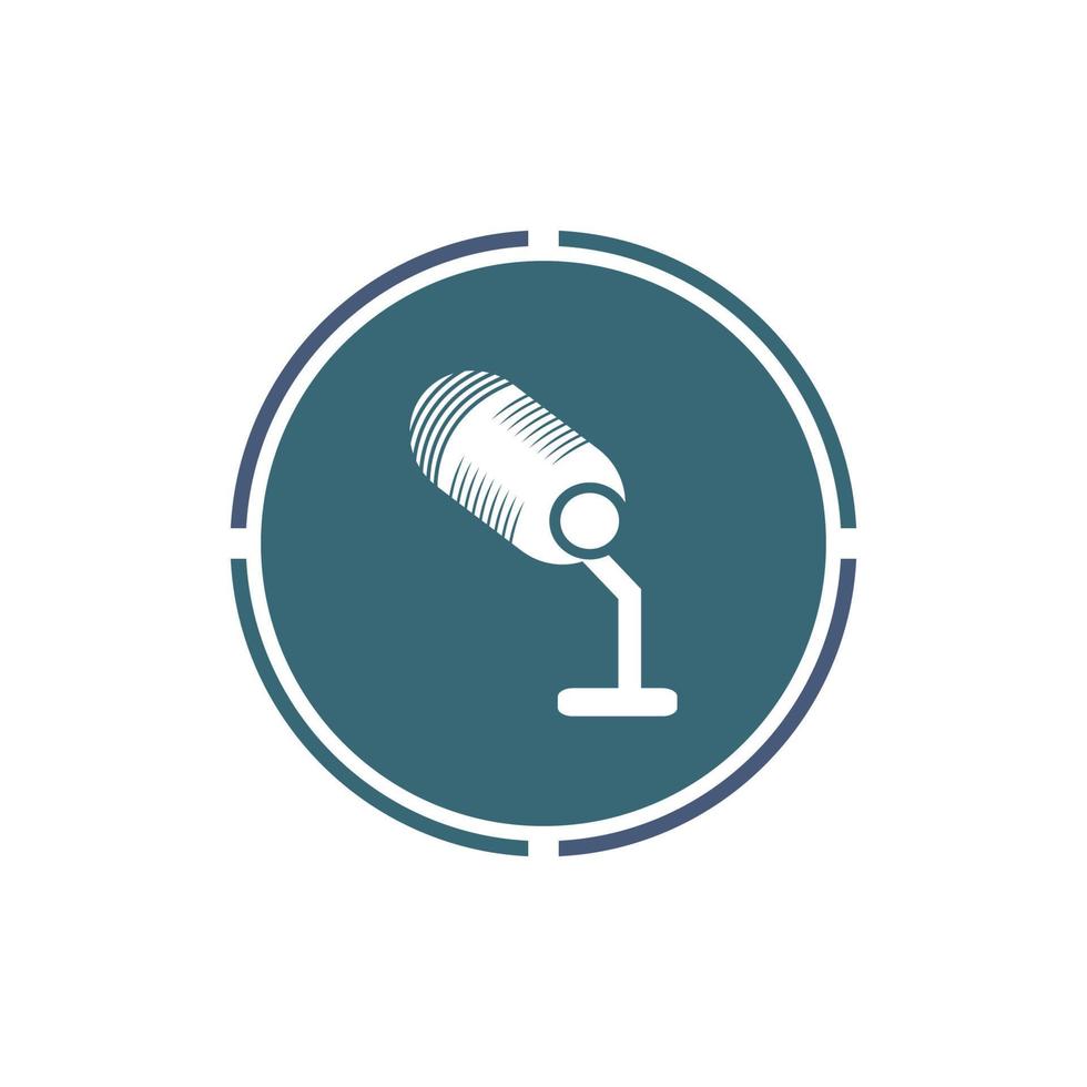 Microphone symbol design icon vector background