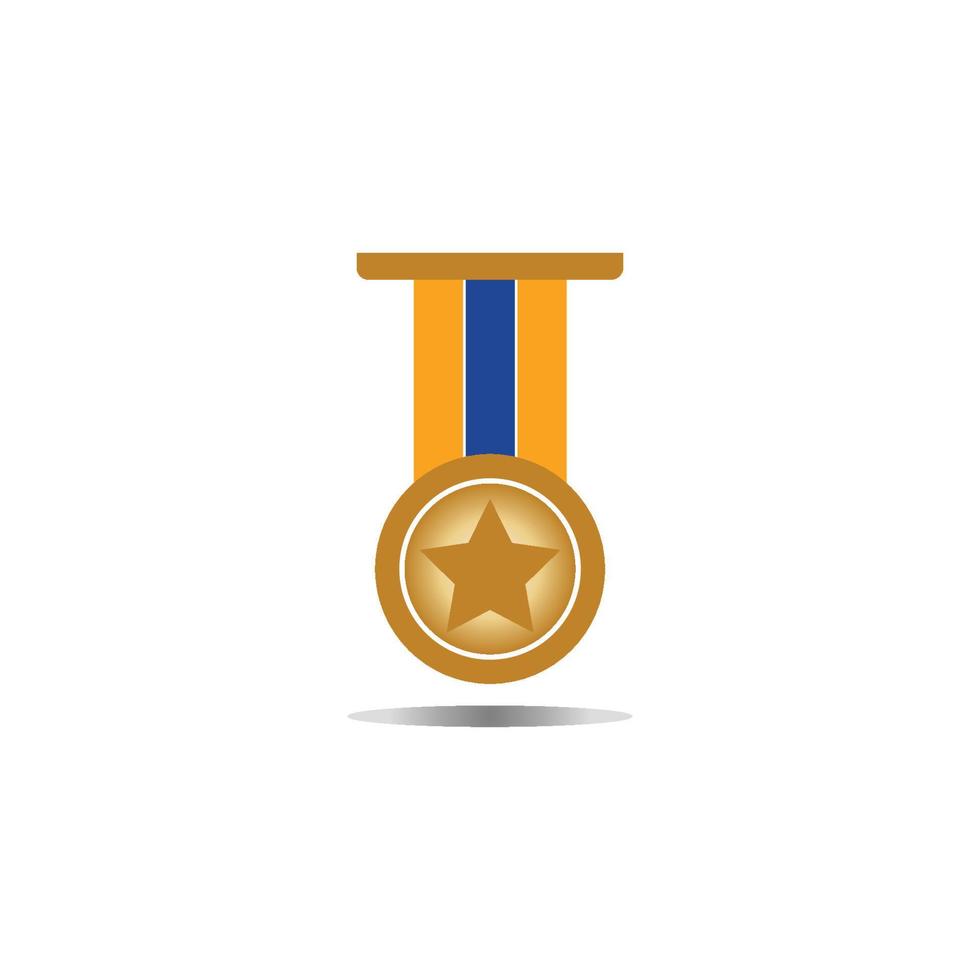 Medal icon vector background template illustration