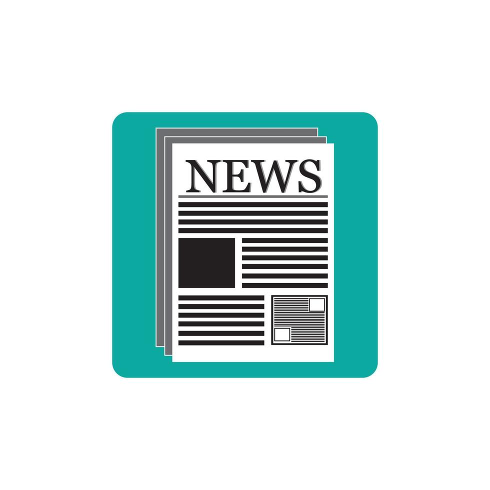 Newspaper icon vector symbol background