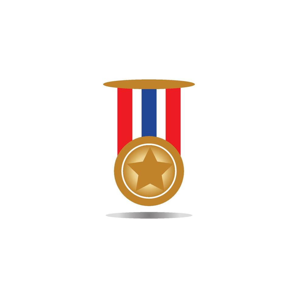 Medal icon vector background template illustration